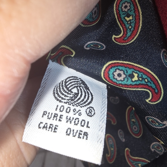 ASHLEY SCOTT VINTAGE WOOL DOUBLE BREASTED COAT GOLD BUTTONS LINED LARGE? - Picture 8 of 11